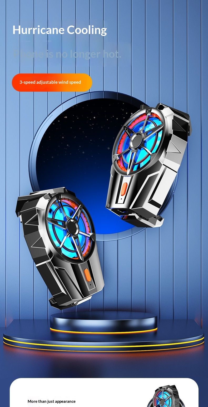 Digitex Dropshipping High Volume Charging Model Air Phone Cooler Artifact Back Clip G6 Hurricane Cooling Hot Item_voghion.com