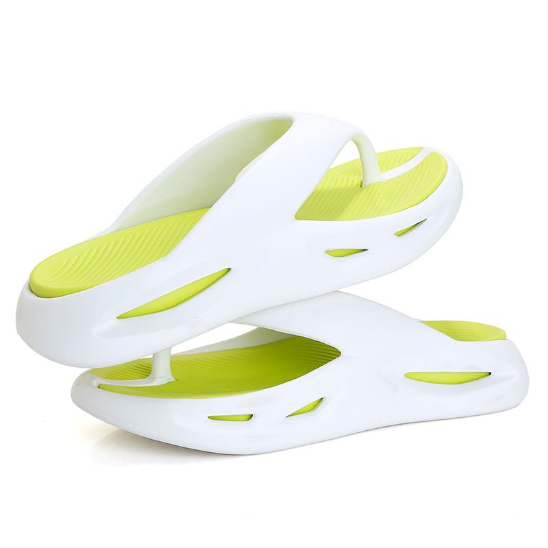Men's word slippers are fashionable, casual, non slip, thick soled, 2024 new angle beach home sandals_voghion.com