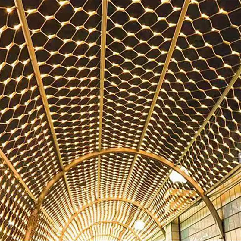 LED-Lichterkette mit 8 Modi, 220 V/110 V, EU-Stecker, für Feste, Weihnachten, Halloween, Silvester, Hochzeiten und Partys_voghion.com