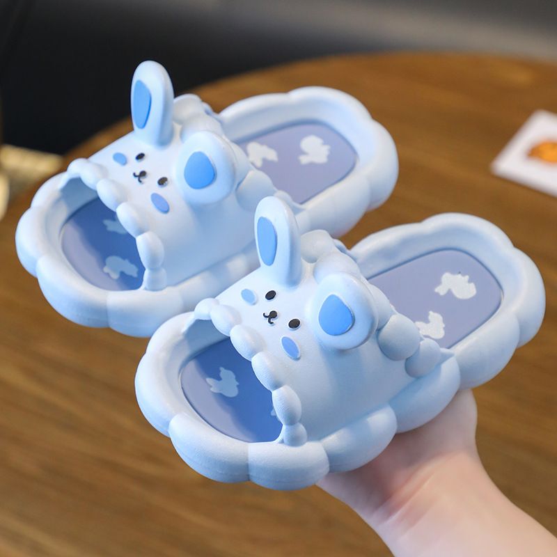 2025 Neue Kinder Sommer Cartoon Kaninchen Hause Anti Slip Weichen Boden Cool Für Jungen Und Mädchen Hausschuhe_voghion.com