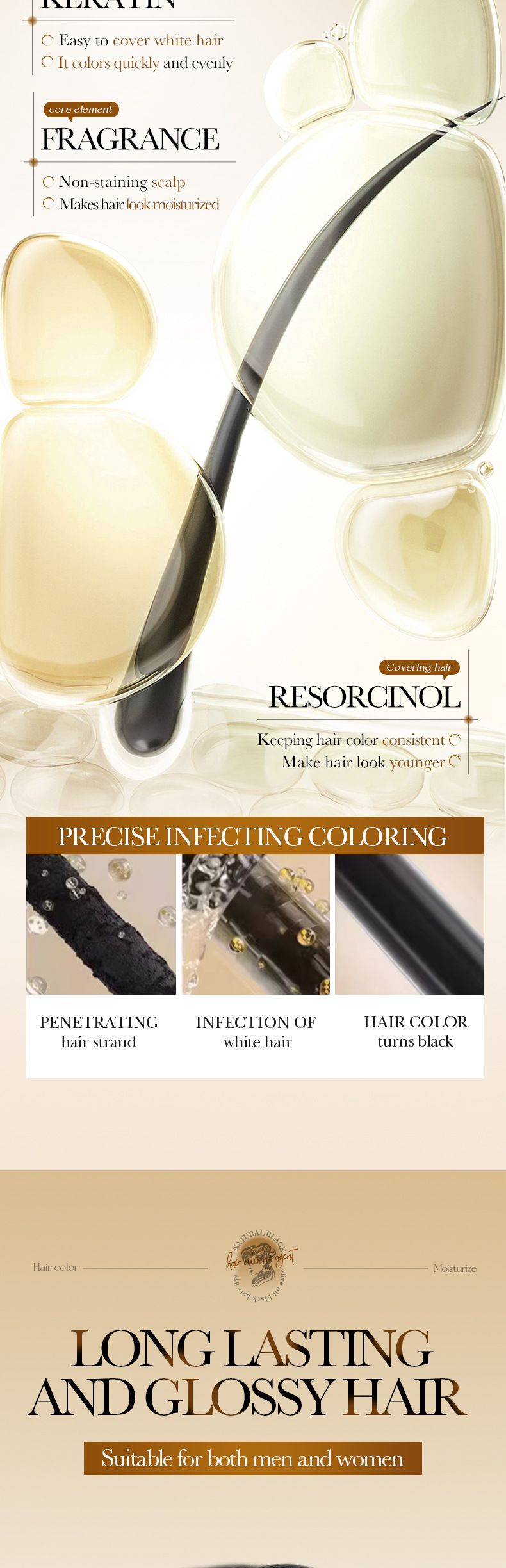 Salone di bellezza SADOER con estratto vegetale di olio di argan, salone di bellezza per capelli, decolorazione naturale nera gratuita per uomini e donne_voghion.com