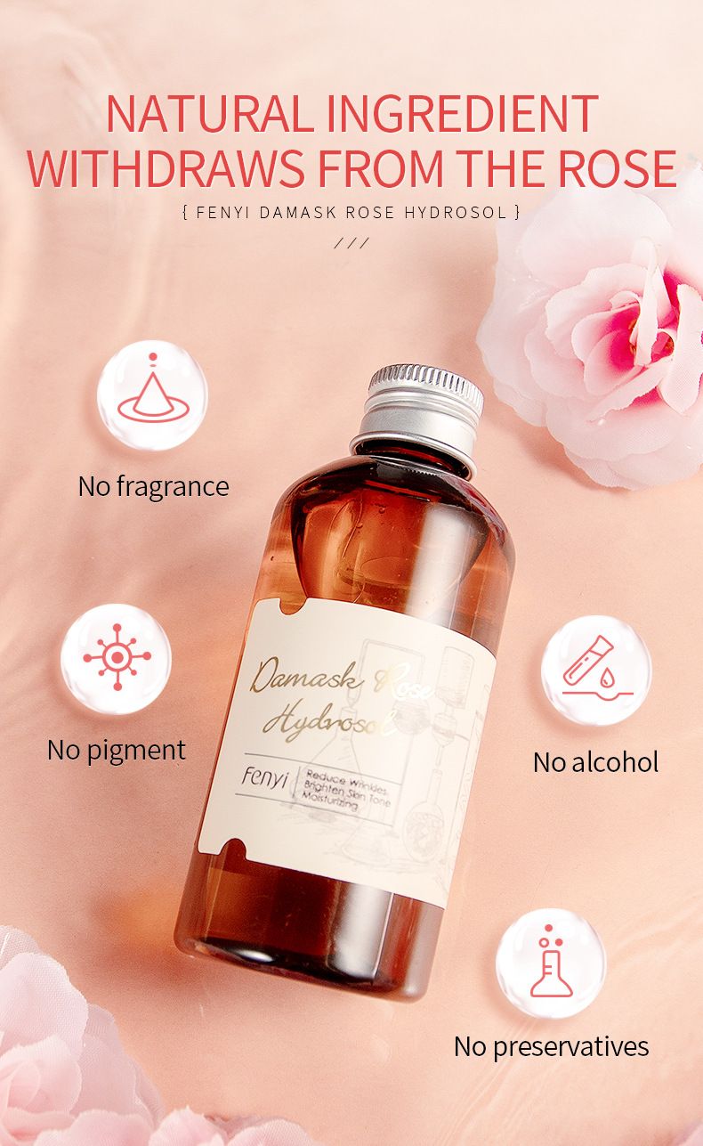 Toners Damascus Rose Hydrosol 105ml Hydraterend Verfrissend Hydraterend Hydrosol_voghion.com