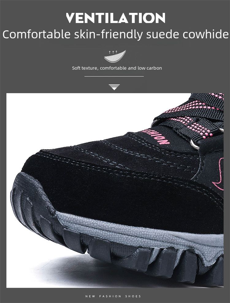 Scarpe da neve alte da donna in pelle con suola spessa in pile e scarpe invernali Northern Winter Plus_voghion.com