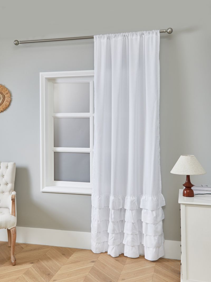 Cortinas semitransparentes modernas – cortinas de poliéster com babados para sala de estar (forro 100% blackout opcional, sem necessidade de furação, branco/prata/verde)_voghion.com