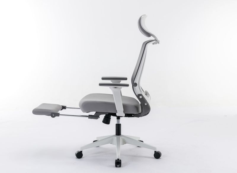 Ergonomic Office Chair With Lumbar Support & Headrest & Flip-up Arms Height Adjustable Rocking Home Office Desk Swivel High Back Computer Chair Warm Taupe Mesh Study Chair_voghion.com