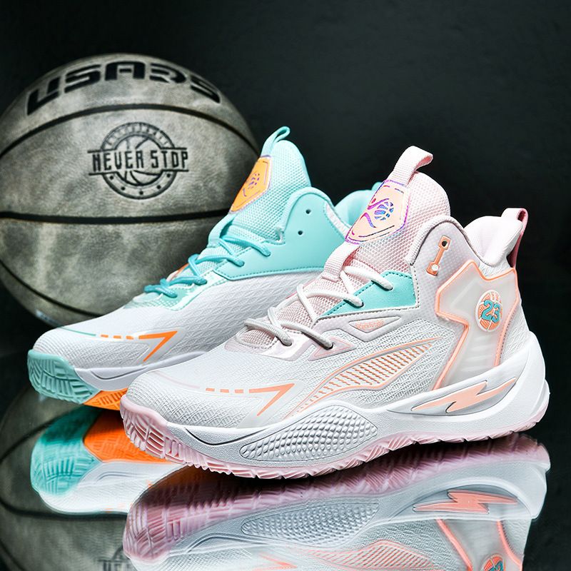 Outdoor cement basketball shoes sports actual combat shoes high top big children youth sports shoes basketball_voghion.com