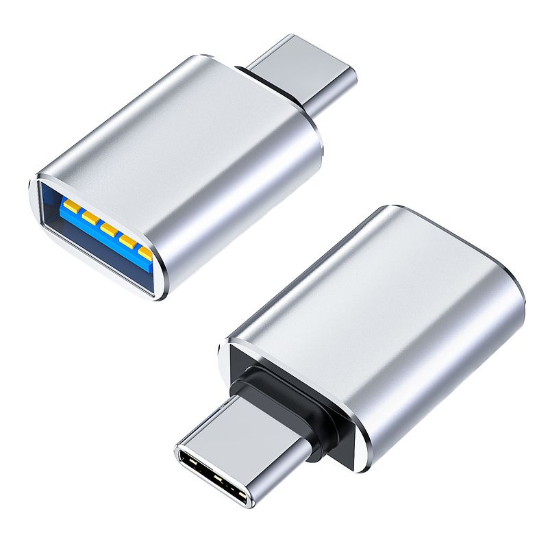 2 ADET 3.0 Tip C OTG Şarj Adaptörü Konnektörü Tip-C'den Erkek Tip-c Adaptör Dönüştürücü PC Kitap Araba USB iPad_voghion.com
