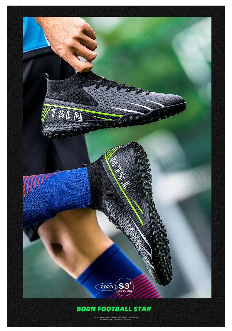 Vīriešu biedrības futbola laukuma zābaki Profesionāli pieaugušo bērnu futbola apavi Augstas kvalitātes zāles treniņu spēles apavi Futsal_voghion.com