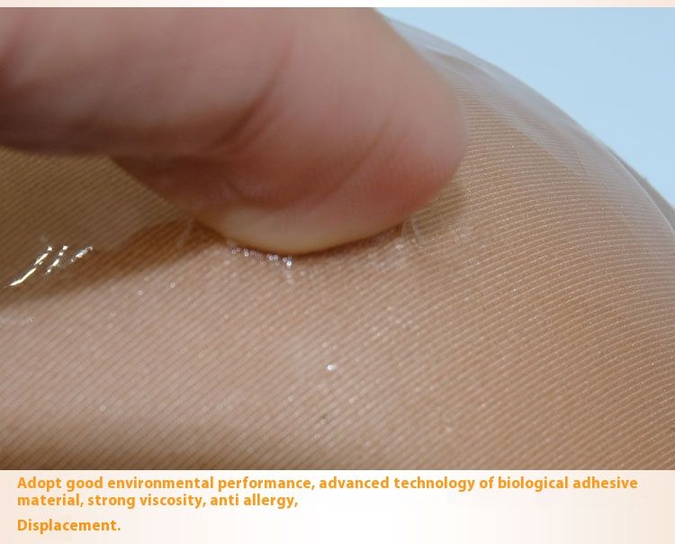 Self-Adhesive Patch Heart Shaped Silicone Invisible Triangular Thickened Sponge Chest Pad Insert Nipple Cover_voghion.com