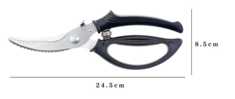 Stainless Steel Heavy Duty Scissors Multipurpose Kitchen Easier Cutting Fish Meat Bone Shark Chicken Shears_voghion.com