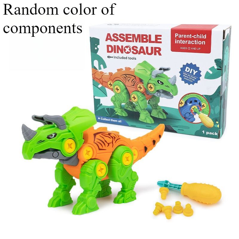 Vendita calda Tiktok Smontaggio Dinosauro Giocattolo Fai da Te Assemblaggio Ingegneria Veicolo Bambini Uomini Intellettualmente Stallo Giocattoli_voghion.com