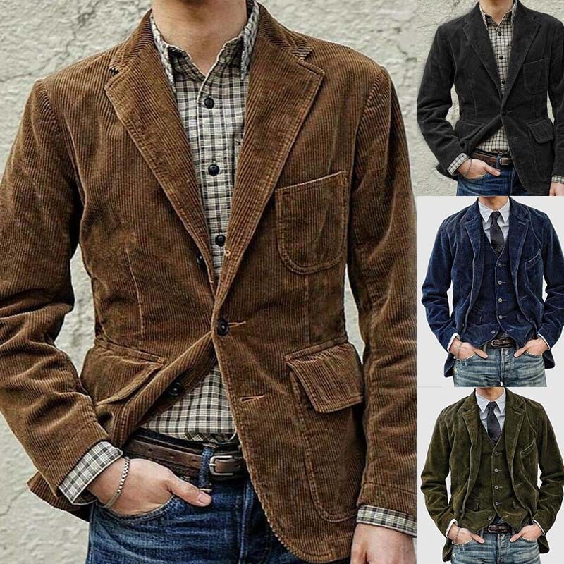 Herrenbekleidung Cordanzug Freizeitjacke Herrenbekleidung_voghion.com