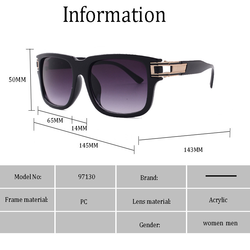 2020 trendy dita tita boxzonnebril voor heren en dames met platte lenzen 97130_voghion.com