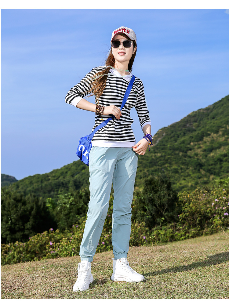 Women's trousers lightweight sweat-absorbent breathable quick-drying hiking and mountaineering pants summer_voghion.com
