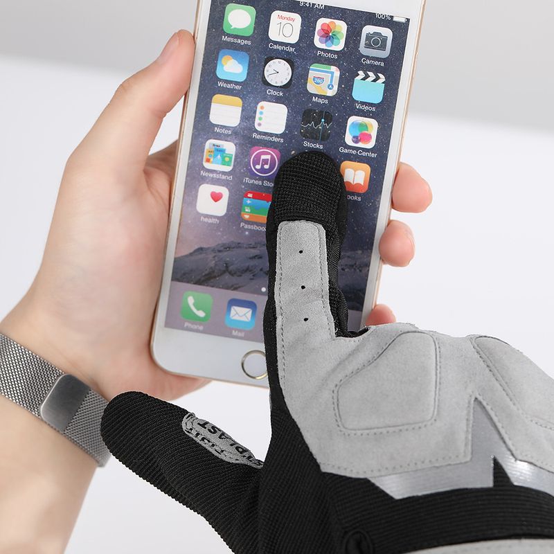 FISTPLAST Men's And Women's Small Touch Screen Macron Four Color Off Road Motorcycle Wear Resistant Long Finger Gloves_voghion.com