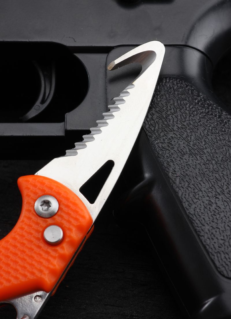 Cutter Multi-Functional Outdoor Portable Knife Hook Sawtooth Survival Tool Folding Box Opener_voghion.com