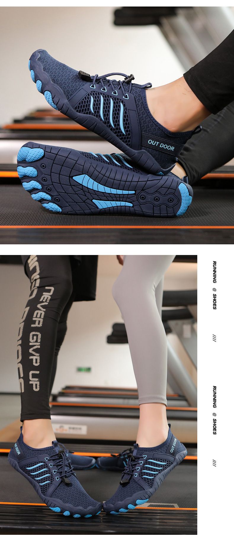 Unisex Quick-Dry Water Shoes – Anti-Slip Aqua Socks For Beach, Hiking & Swimming – Lightweight Five-Toe Design With Drainage Holes_voghion.com