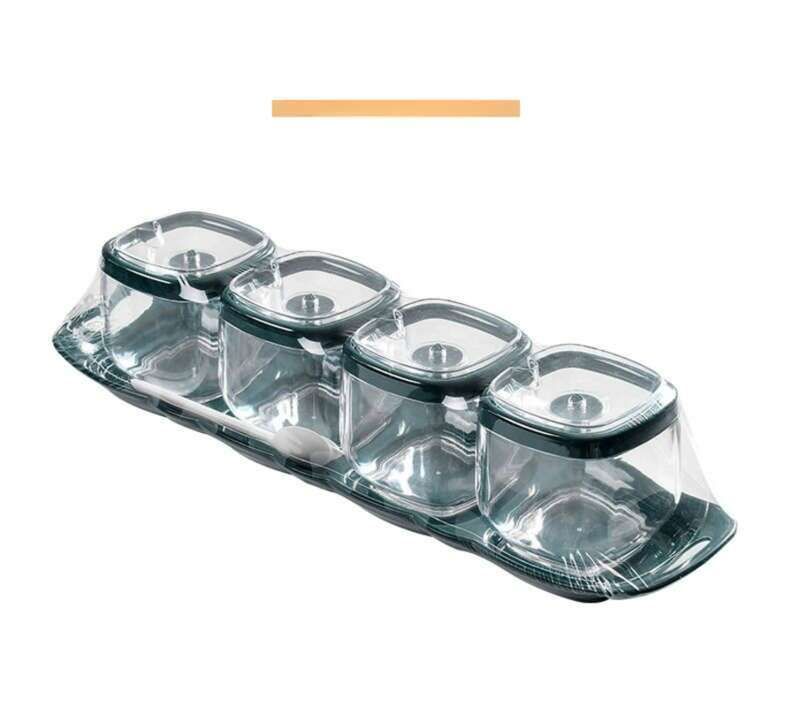 【Venta caliente de 30 días 1415 piezas】 Juego combinado de caja de sal MSG, frasco, botella de condimento, suministros de cocina para el hogar_voghion.com