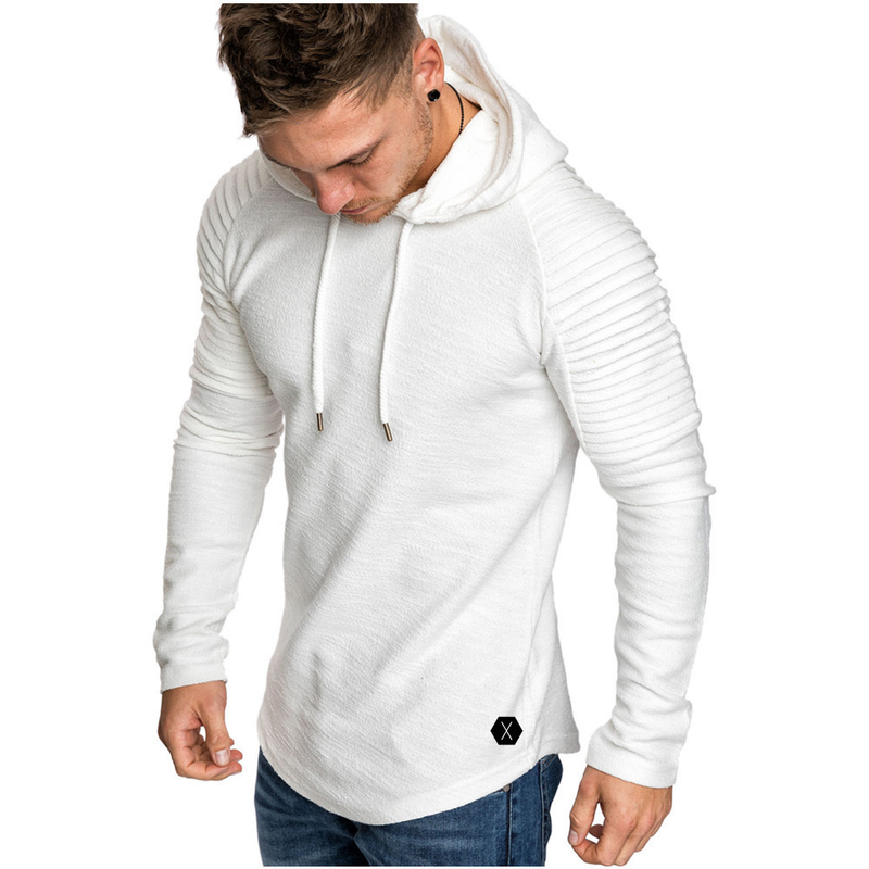 Fashiion Men's Pullover Hoodies Fleece Casual Long Sleeve Hooded Solid Color Sweatshirts with Pockets_voghion.com