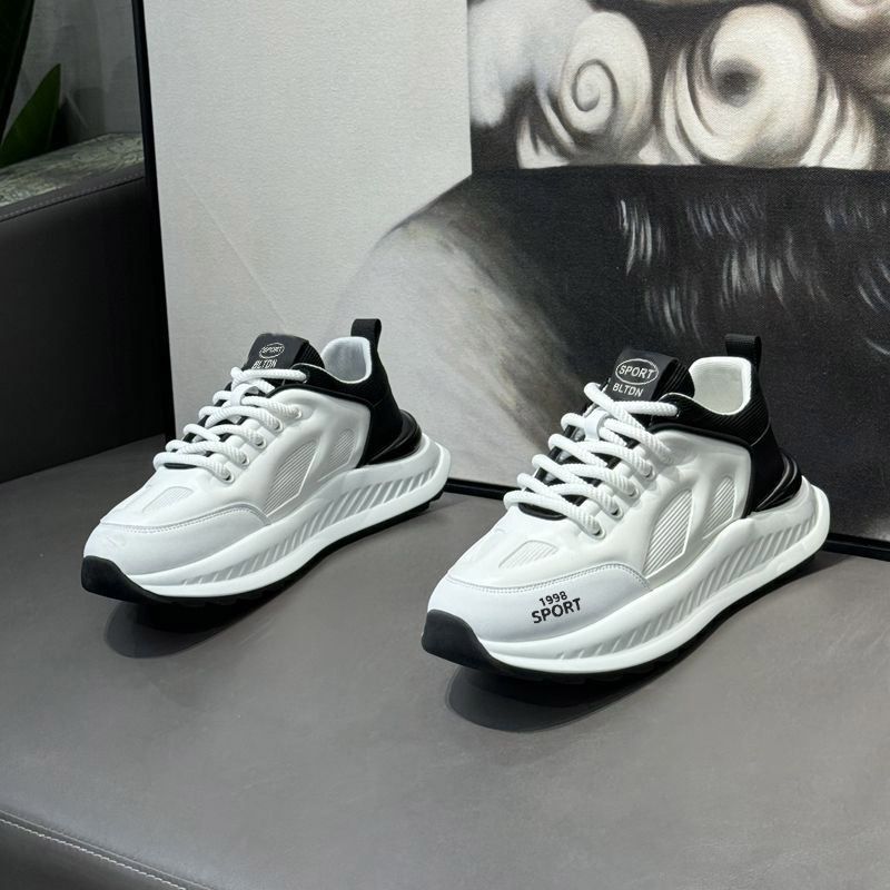 Bequem und trendig mit weichbesohlten Sport- und Freizeitschuhen für Herren mit dicken Sohlen zur Erhöhung der Laufhöhe von Dad-Schuhen für Herren_voghion.com