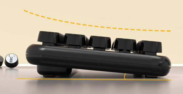 Girls Office Three-Mode Wireless Bluetooth Mouse Set Gradient Color Computer Laptop Membrane Mechanical Keyboard_voghion.com