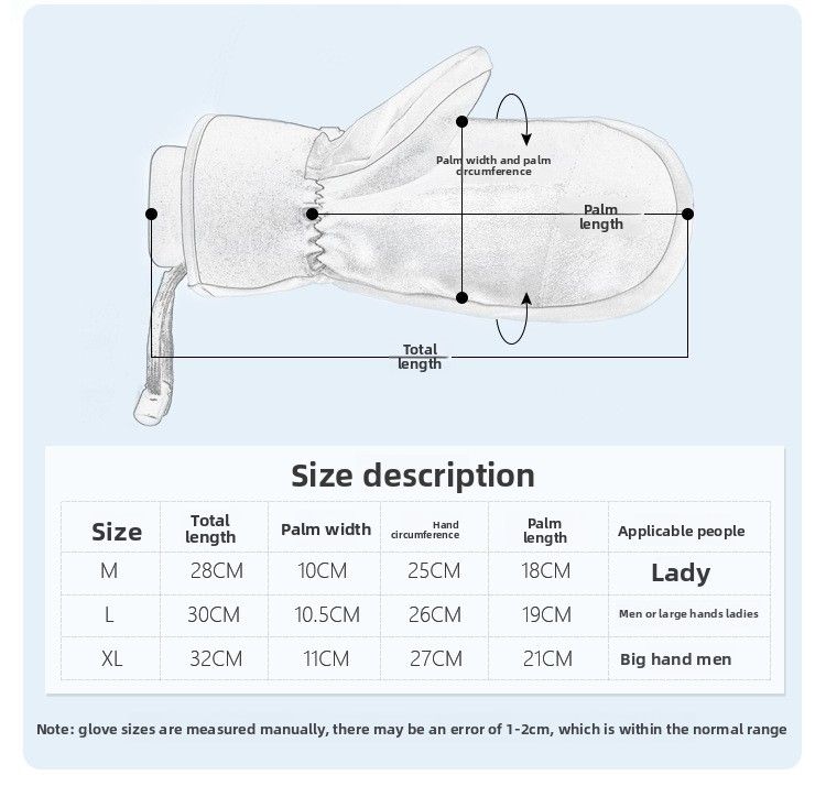 New Upgraded Winter Snowboard Gloves Inner Five-finger Warm Gloves Touch Screen Waterproof Ski Gloves Stew_voghion.com