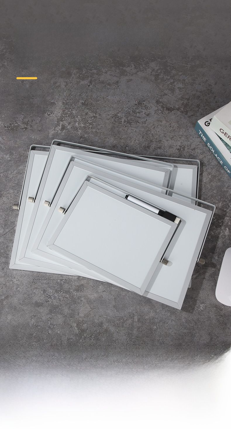 Cross-Border Office Whiteboard mit Rahmen aus Aluminiumlegierung, doppelseitig faltbar, Schreibtisch-Notiztafel, löschbare Schreibhalterung, magnetische Schreibtafel_voghion.com