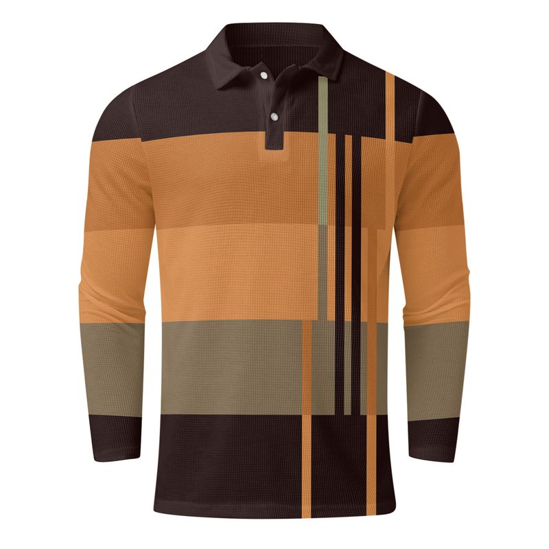 Unschlagbare Qualität Ins2024 Spring Button Langarm Herren Sport Poloshirt_voghion.com