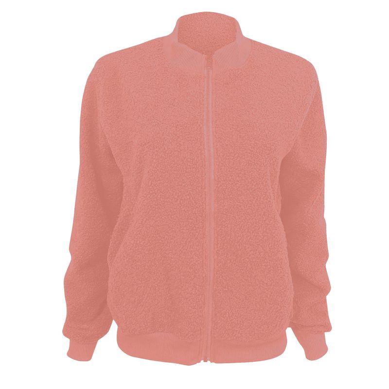 Fleecejack met rits voor dames - comfortabele winteroutfit met zachte sherpavoering, lichtgewicht en warm, casual streetwear_voghion.com