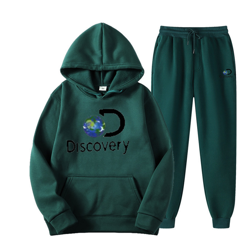 Novo moletom com capuz quente e de pelúcia, estilo primavera/outono, da moda, 2024, para homens e mulheres, conjunto esportivo casual_voghion.com