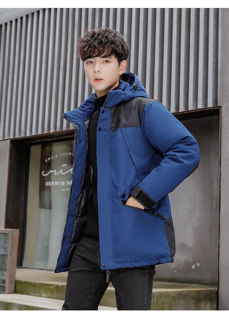 Giacca da lavoro invernale da uomo in piumino di cotone, nuova giacca di cotone casual di media lunghezza ispessita di marca alla moda_voghion.com