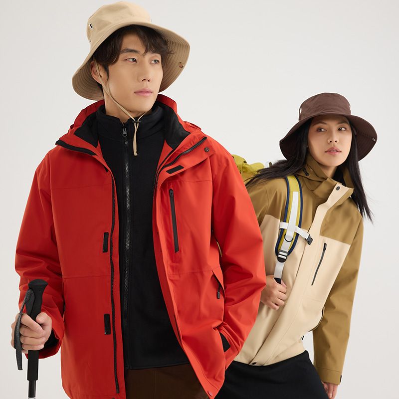 Brand Same Style And Women, 3-in-1 Down Fleece Liner, Outdoor Windproof Waterproof Warm Hiking Jacket For Men_voghion.com