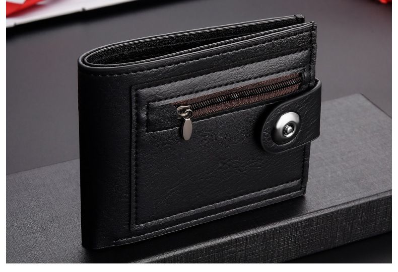 INNERSOi Schlanke Herren-Geldbörse mit Reißverschluss und Münzfach – Ultradünne, RFID-blockierende, zweifach faltbare Lederbrieftasche für Karten und Bargeld (Schwarz, Dunkelbraun, Hellbraun)_voghion.com