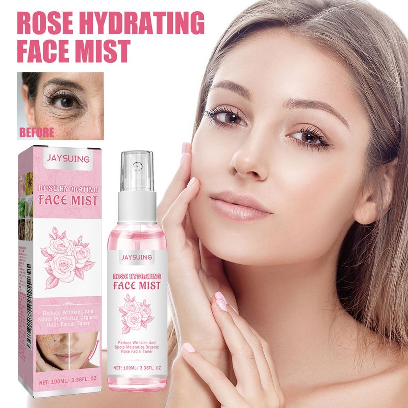 Rose ansiktsvann, fuktighetsgivende, forfriskende og dypreparerende vann_voghion.com