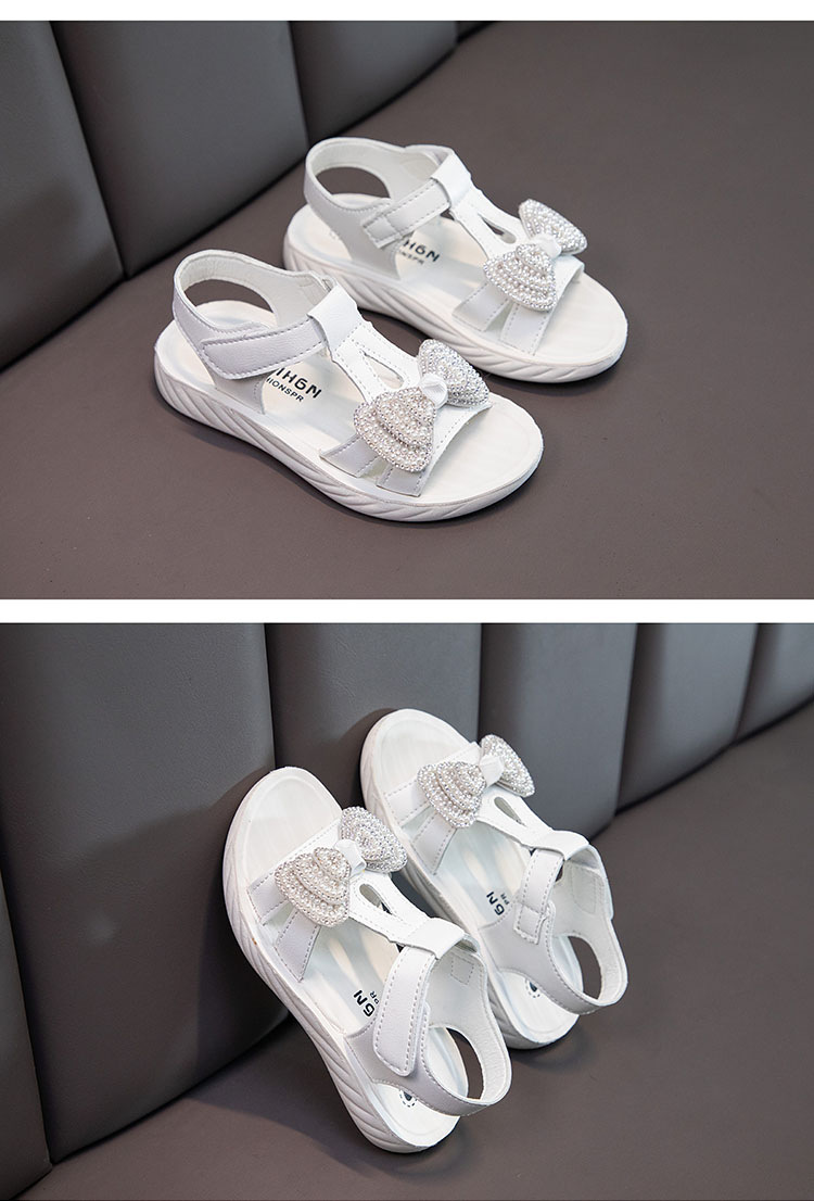 Prinzessin 2024 Sommer Neue Römische Weiche Sohle Anti-rutsch Mittlere Große kinder und Kleine Mädchen Sandalen_voghion.com