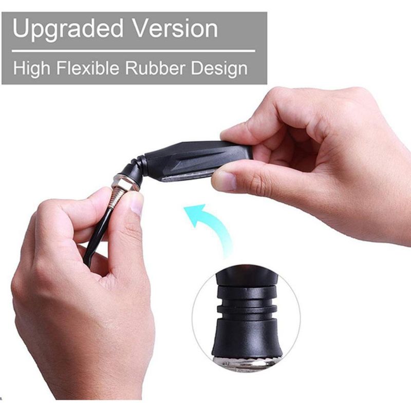 2 teile/satz Motorrad Blinker Licht LED Warnung Lampe Blinker Blinker Anzeige Lampe Stonego Motorrad Zubehör_voghion.com