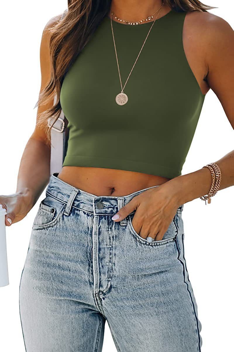 Corsetto aderente ed elasticizzato da donna, stile estivo, sexy, alla moda, semplice, tinta unita, senza maniche, stile streetwear, stile gotico_voghion.com