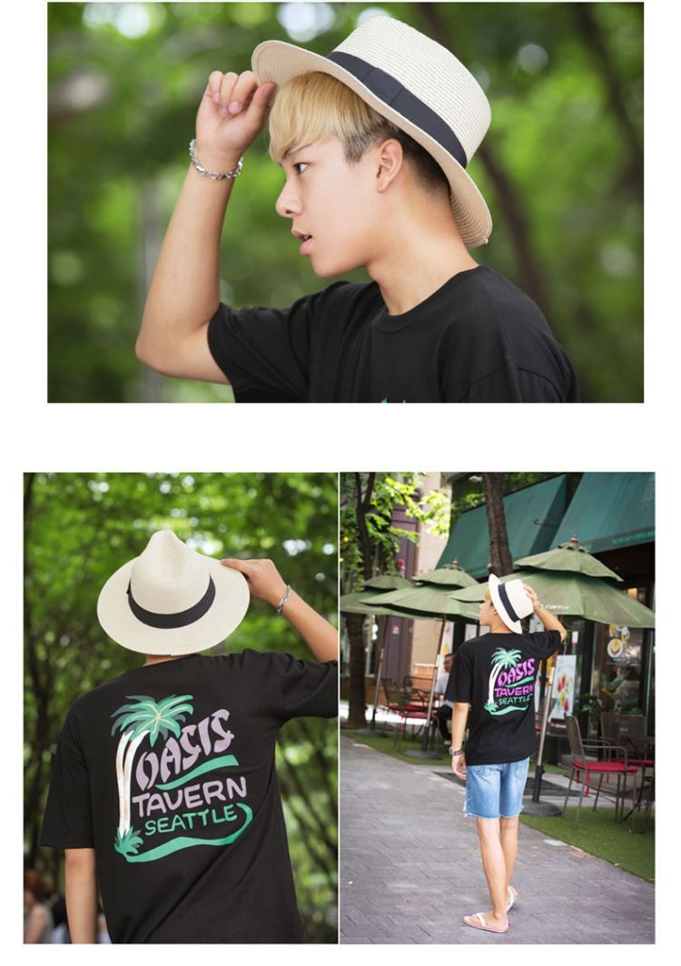 Nova moška in ženska slamnati klobuk Bob Ricard Bucket Sun Ribbon poletna panama kapa za umivalnik za piknik na prostem_voghion.com