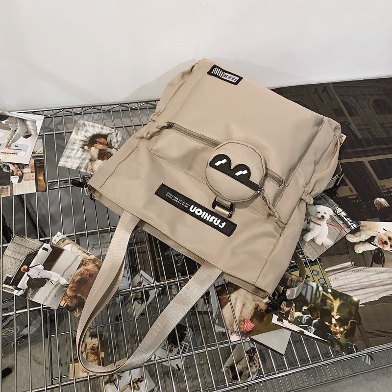 Men's Large Capacity Handbag Single Shoulder Crossbody Bag Middle High School Students, Suitable For Classes, Tutoring,_voghion.com