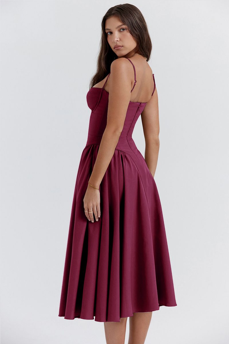 Gonna Nuova Gonna Lunga Francese Retro Stile Palazzo Dopamina Indossare Abito Con Bretelle Per Le Donne_voghion.com