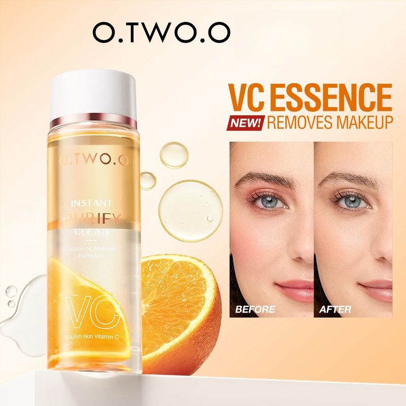 O.TWO.O Water-olie Make-up Remover VC Essense Diep Reinigende Volledige Gezichtsmake-up Instant Purify Cosmetics Residual Voor Alle Huidtypen_voghion.com