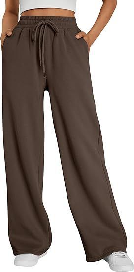 Men's Clothing Wide Leg Sports Pants High Waist Loose Drawstring Jogging Pants With Pockets Sweatpants_voghion.com
