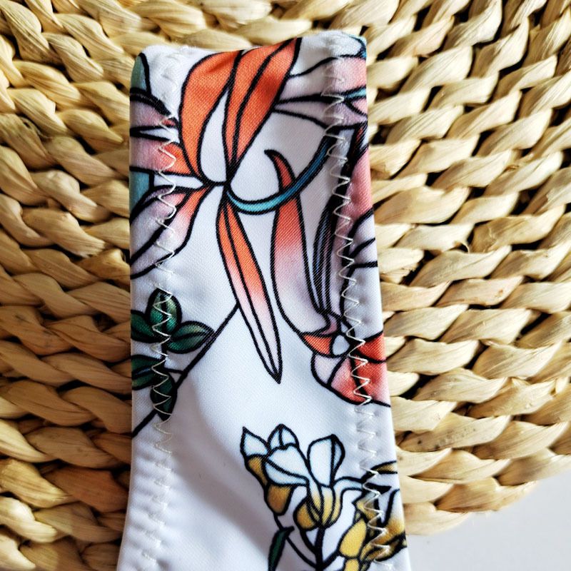 New Printed Women's Sexy Two-Piece Bikini Brazilian Hot Spring V-String Swim Bottoms_voghion.com