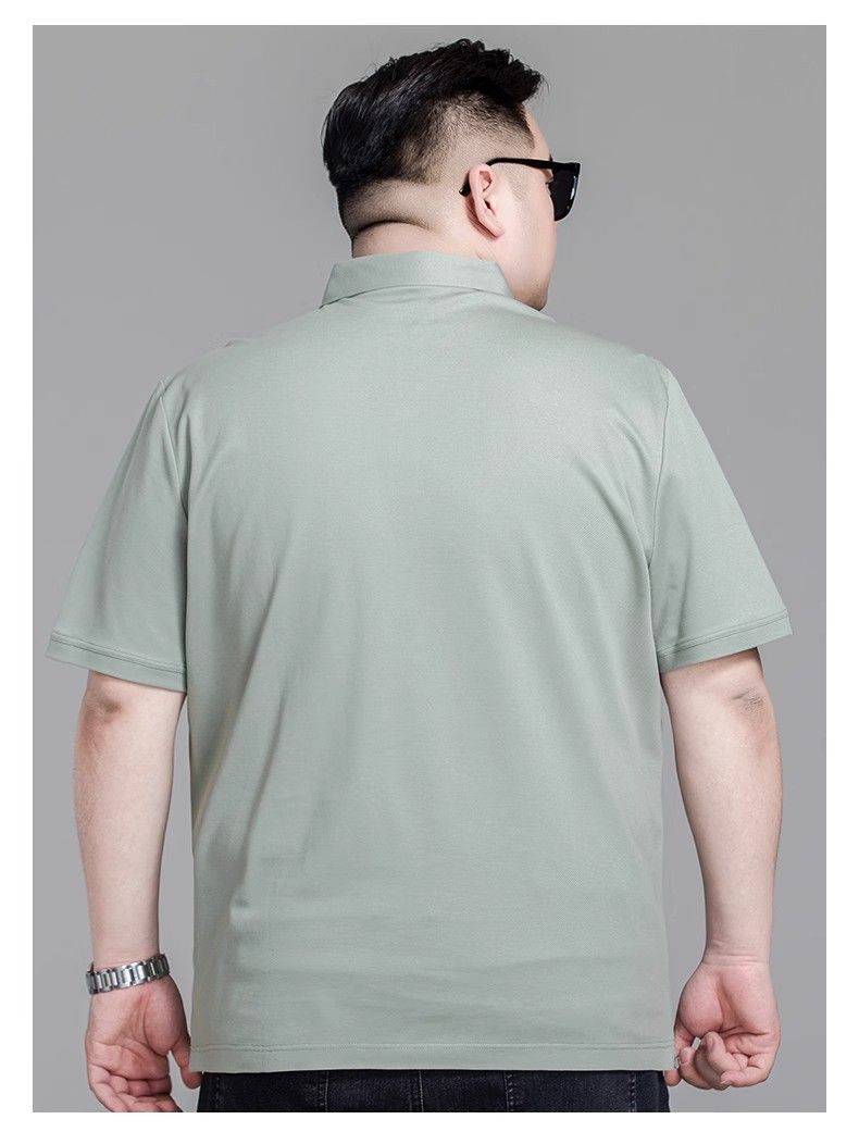 Polo à manches courtes pour homme, grande taille, décontracté, ample, polyvalent, simple, à revers, été_voghion.com