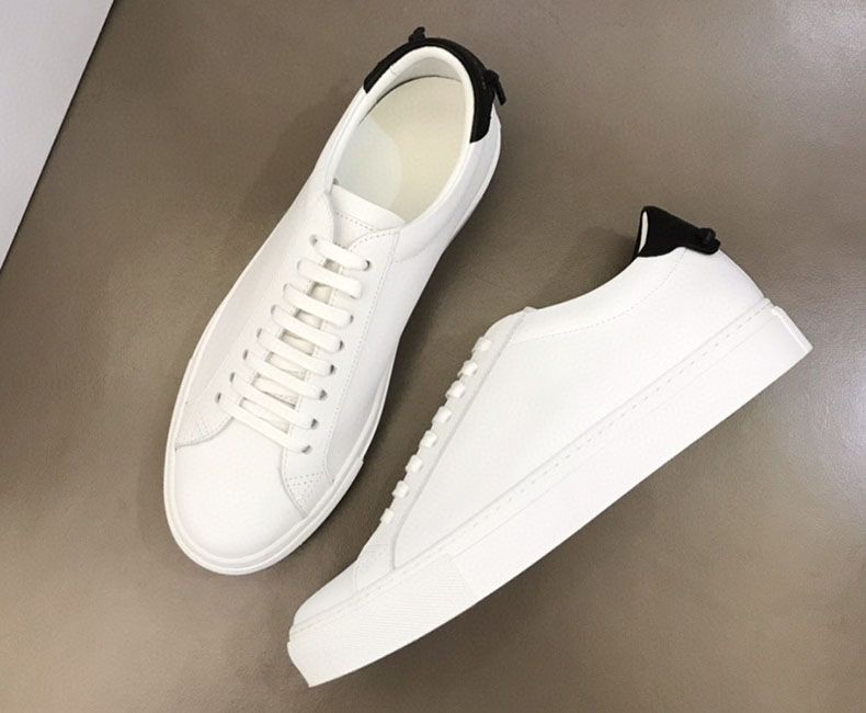New Style Luxury Accessories Couple Style Lace-up White Sneakers Korean Version Breathable Casual Board Trendy Brand Men's Shoes_voghion.com