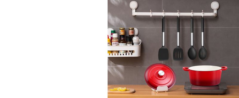 Black Kitchen Cooking Utensils 4-Piece Set, Silicone Solid Spatula Slotted Spoon Shovel For Non-Stick Cookware_voghion.com