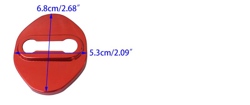 4Pcs Door Lock Protective Buckle Cover Trim Red Carbon Fiber Style Fit for Honda CR-V 2007 2008 2009 2010 2011 2012_voghion.com