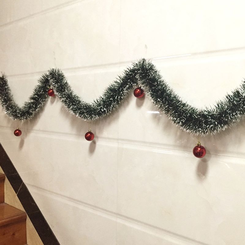 2m Dark With White Edge Bowknot Green Mall Ceiling Background Wall Decoration Christmas Ribbon_voghion.com