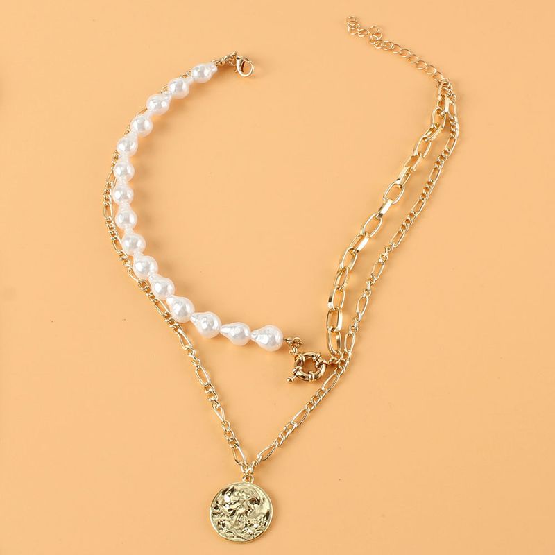 Collana con ciondolo a forma di testa umana in lega di moda, collana femminile con personalità e tendenza_voghion.com