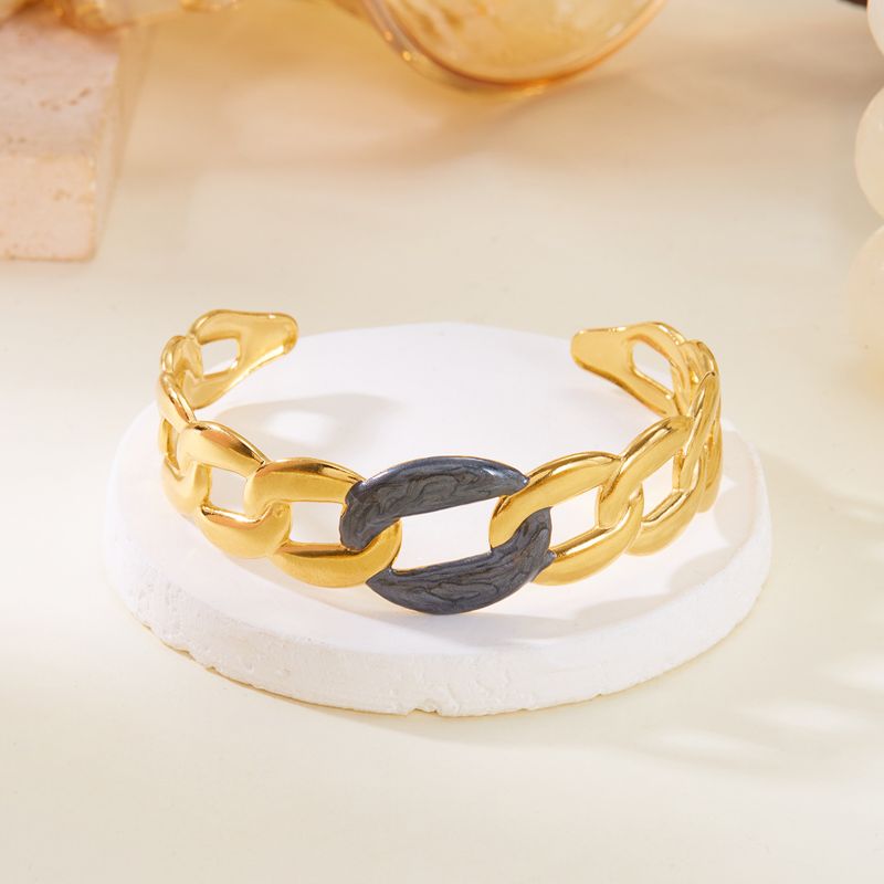 Neues Edelstahlarmband im kubanischen Kettendesign – Trendiges, vielseitiges und farbechtes Accessoire für Damen_voghion.com